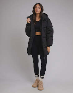 All About Eve Remi Luxe Midi Puffer Black