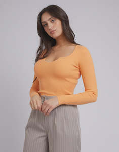 All About Eve: All about Eve Mae Knit Top Orange