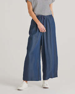 Betty Basics Calista Palazzo Pant Dark Denim