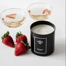 Kearose: Kearose Strawberries & Champagne Candle - Large