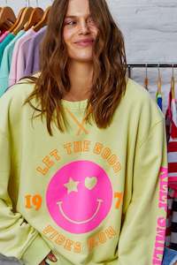 Hammill & Co Smiley Happy Sweat - Lemon