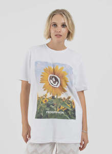 Federation Staple Tee Happy Sun - White