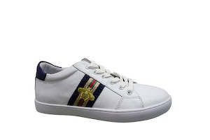 Gelato Queenie Sneaker White /Navy Trim