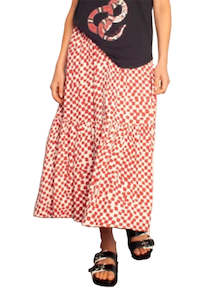 The Others Panel Skirt Henna Check