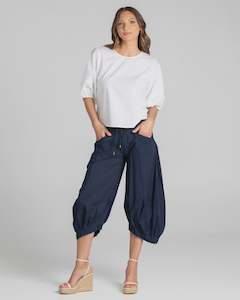 Pants Shorts Leggings: Boom Shankar Guru Basic Pants - Navy