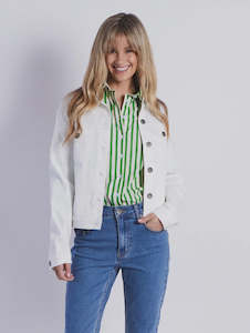 Jackets Jumpers Coats Vests: Monaco Jeans Rylan Jacket - White