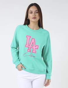 Stella + Gemma Classic Sweater Mint LA California