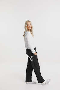 Home Lee: Home-Lee Avenue Pants Black with White X