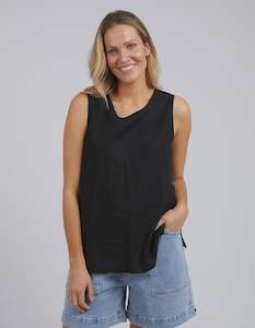 Elm Curtis Woven Tank - Black