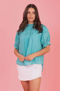 Charlo Abby Top Aqua