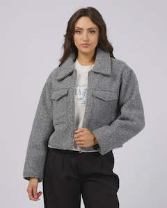 All About Eve Bennet Crop Jacket - Grey Marle