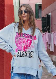 Hammill: Hammill & Co Vintage Fiesta Sweat - Sky