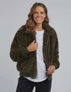 Jackets Jumpers Coats Vests: Foxwood Nora Bomber - Khaki