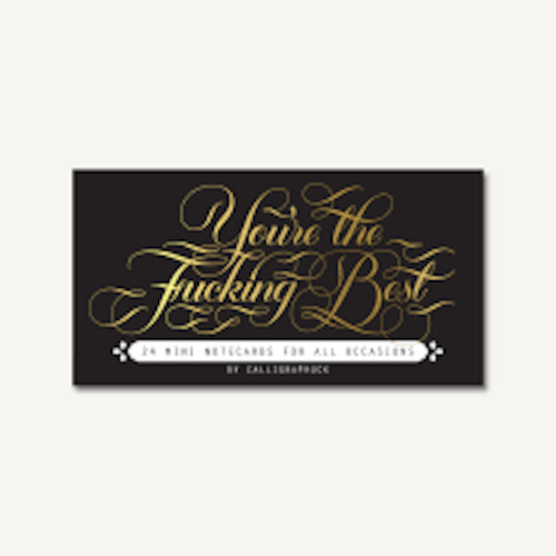 Greeting Cards: Bookreps You're the F**king Best Mini Notecards