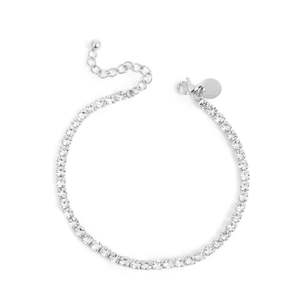 A & C Oslo Tennis Bracelet 2mm Steel - Silver Plated