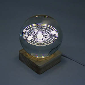 J & M Galaxy Crystal Ball with Light