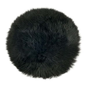 Fibre Longwool Sheepskin Seat Plate • Black