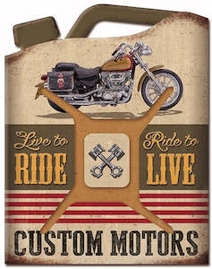 Accessories: Carolina Wall Art Metal Petrol Tank Love to Ride