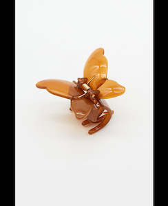 Stella + Gemma Hair Grip Butterfly Trans Brown