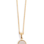 Jewellery: A & C Oslo Short Chain - Rose Quartz