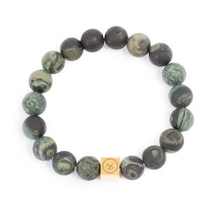 A & C Oslo Bracelet Unisex - Green Stones