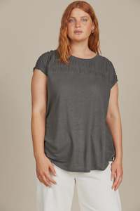 Isle Of Mine: Isle of Mine Sabine TShirt - Graphite