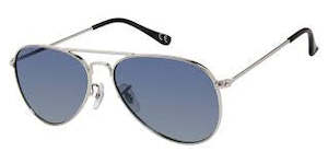 Prive Revaux Sunglasses - The Commando Antique Silver/Dark Navy Gradient