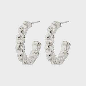 Pilgrim Scottie Recycled Hoop Earings - Silver Plated