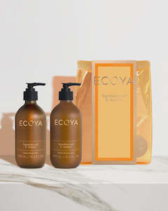 Ecoya Holiday Collection Luxe Body Gift Set Sandalwood & Amber