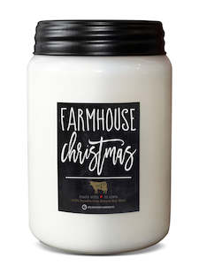 Artisanal Farmhouse Mason Jar Candle Large  - Farmhouse Christmas