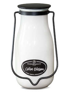 Artisanal Milkbottle Candle Large - Cotton Blossom