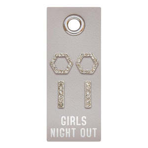 Artisanal Silver Stud Earrings - Girls Night Out