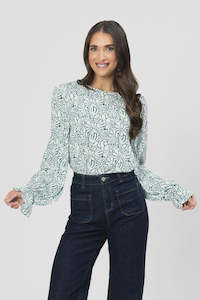 Tops Tees Shirts: Seeking Lola Patti Top - Sunflower White