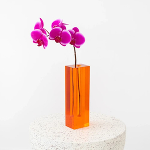 Urban Eden large resin column vase Marigold Merchant