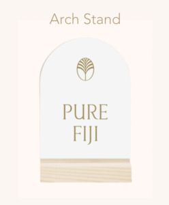 PF- Pure Fiji Logo Stand- MKT