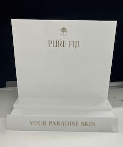 PF- Pure Fiji Tester Display (white/gold)- MKT