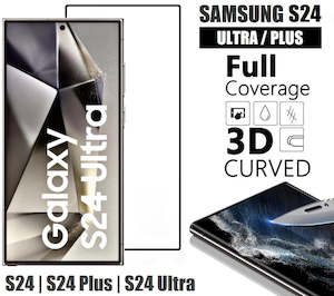 For Samsung Galaxy S24 Series Premium Full Coverage Clear Tempered Glass Screen Protector