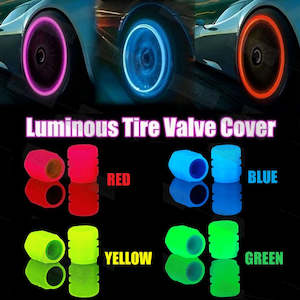 Luminous Fluorescent Glow Car Tyre Tire Valve Stem Cover Caps