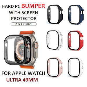 For Apple Watch Ultra 49mm Premium Hard PC Full Protection Cover With Screen Protector