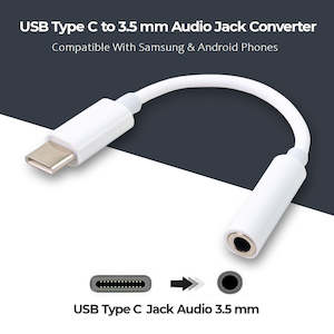 For Samsung & Android Phones USB Type-C To 3.5mm Headphone Jack Adapter Connector Converter