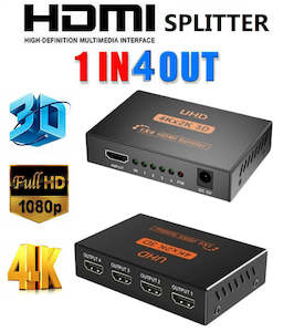 HDMI 1 In 4 Out 4K 3D Compatible Video Display Splitter Extender