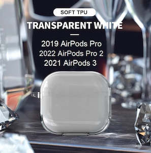 Visual Audio: For Apple AirPods 3 & AirPods Pro 2 / 1 Soft Silicone TPU Shockproof Protection Cover Case