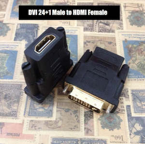 DVI-D 24+1 Male To HDMI Female Port Converter Adapter