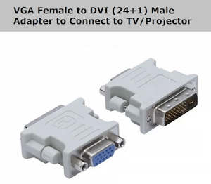 VGA Female To DVI 24+1 Male Port Converter Adapter