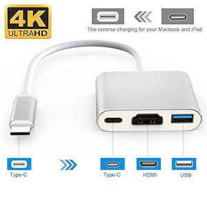 USB Type-C To HDMI / USB 3.0 / Type-C AV Video Display Converter Adapter