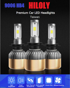 9006 HB4 Car LED COB Headlights Light Bulbs Headlamps 36W 6000LM 6000K White