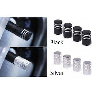 Vehicle Accessories: 4 Pieces Premium Aluminum Round Alloy Auto Car Wheel Tyre Tire Caps