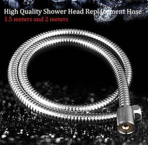 Flexible Stainless Steel Chrome Standard Shower Head Bathroom Hose Pipe