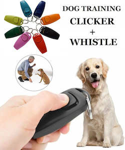 Dog Training Clicker And Whistle Pet Trainer Tool For Dogs Cats Birds Horses