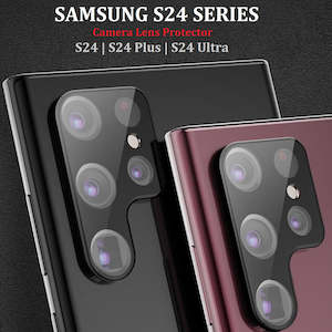 Handphone Accessories: For Samsung Galaxy S24 Series Premium Hard Aluminum Back Camera Lens Protector